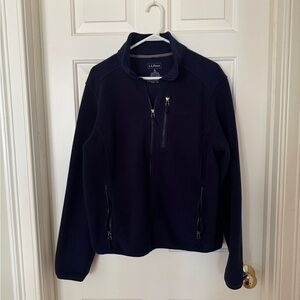 L.L. Bean Navy Fleece Jacket
